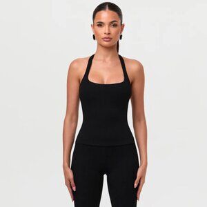 Naked Wardrobe Snatched Contour Halter Top Size L